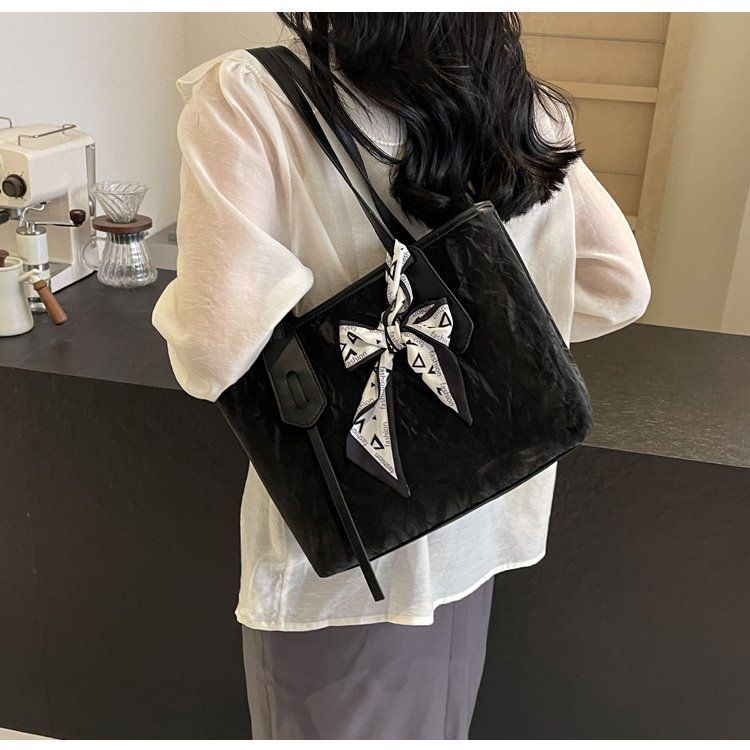 Women's Tote Large Capacity Summer Leisure 2024 New Work Shoulder Bag, College Student Class Commuter Bag_voghion.com