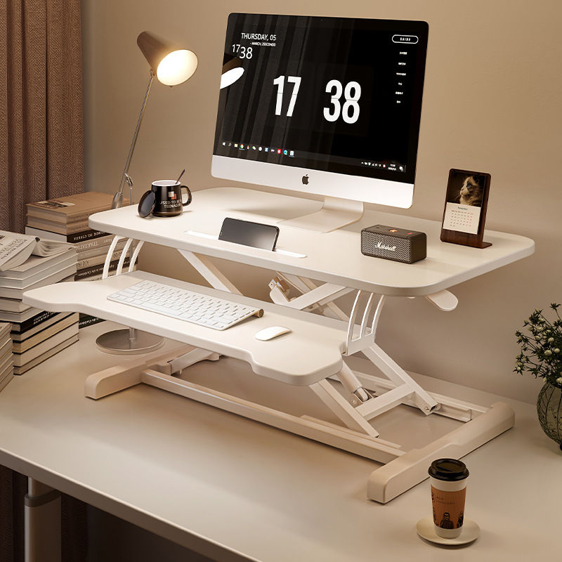 站立式办公桌可升降工作台电脑桌家用台式增高笔记本桌面折叠支架【15天内发货】