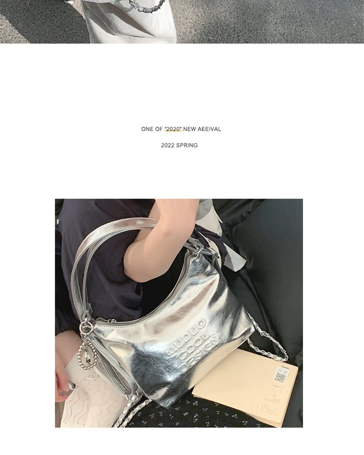 Studentin, Freizeit, Damen, 2024, neue trendige Sommerbrief-Einkaufstasche, tragbarer Rucksack mit großer Kapazität_voghion.com