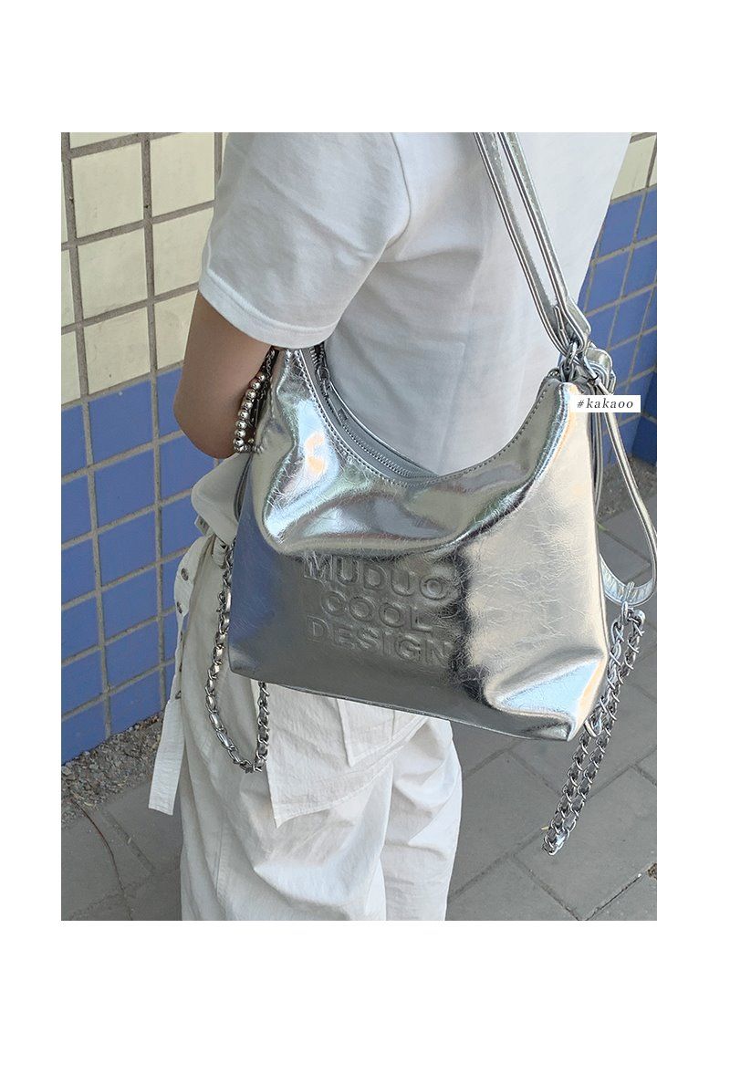 Studentin, Freizeit, Damen, 2024, neue trendige Sommerbrief-Einkaufstasche, tragbarer Rucksack mit großer Kapazität_voghion.com