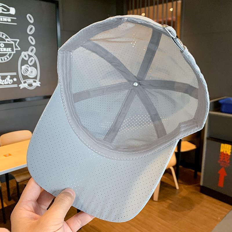 New Solid Color Protection Quick-Dry Men, Summer Breathable Mesh Thin Sun Hat For Outdoor Travel And Fishing_voghion.com