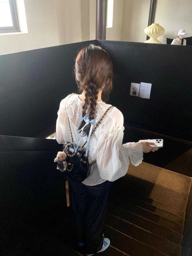 韓國小眾迷你小香風鏈條雙肩包女ins學生油蠟皮單肩水桶通勤背包