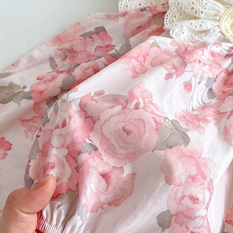 Blumen Flutter Strampler Für Baby Mädchen Sommer Freizeitkleid_voghion.com