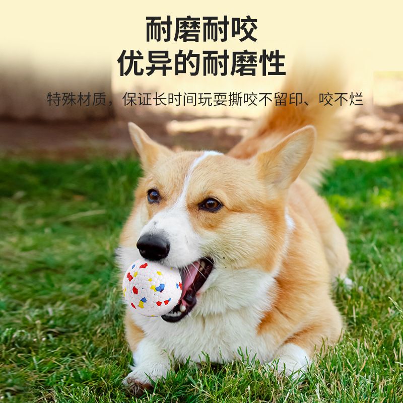 狗狗爆爆玩具球实心耐咬弹力球大狗金毛边牧磨牙训练宠物用品