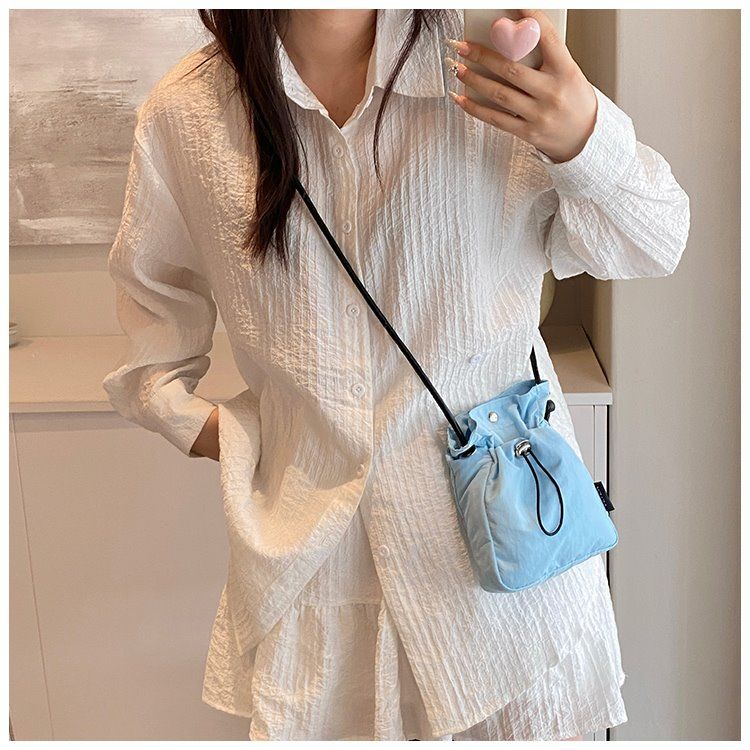 Sac à bandoulière pour femme, sac à bandoulière Oxford à la mode, mini sac de marche pour téléphone, sac en tissu, été 2024_voghion.com