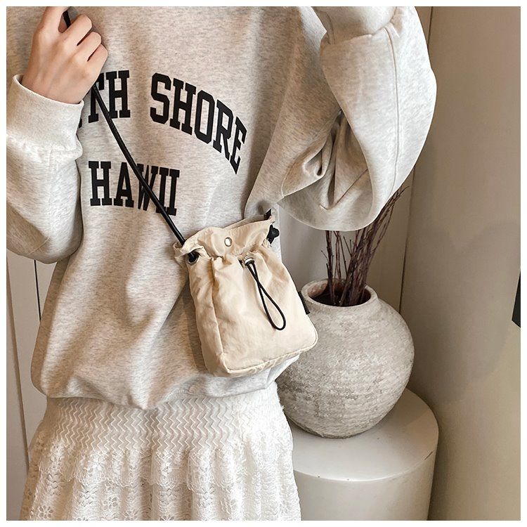 Sac à bandoulière pour femme, sac à bandoulière Oxford à la mode, mini sac de marche pour téléphone, sac en tissu, été 2024_voghion.com