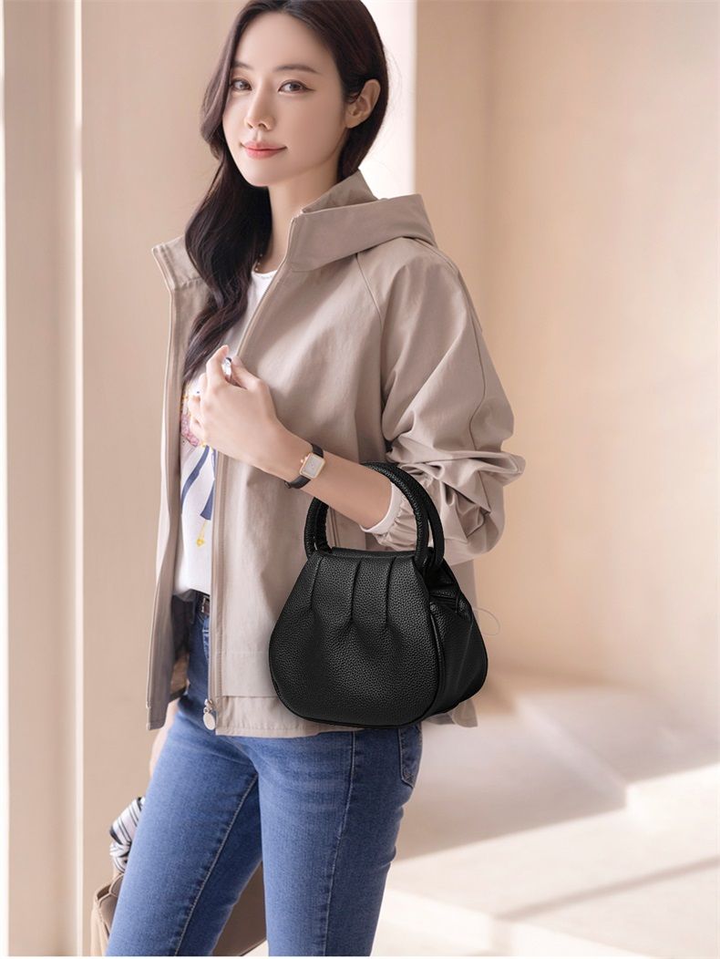 Runde Damen Handtasche Mini Freizeittasche Für Den Sommer_voghion.com