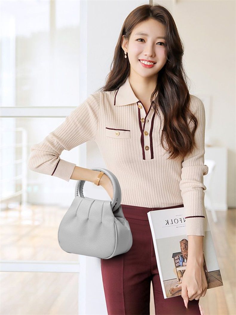Runde Damen Handtasche Mini Freizeittasche Für Den Sommer_voghion.com