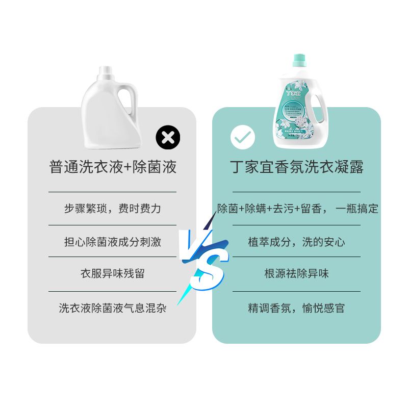 【正品】10斤丁家宜洗衣液香氛持久留香抑菌除螨母婴适用学生家用