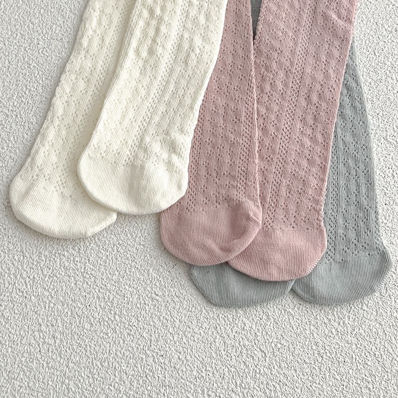 Chaussettes bébé en maille respirante à volants pour filles_voghion.com