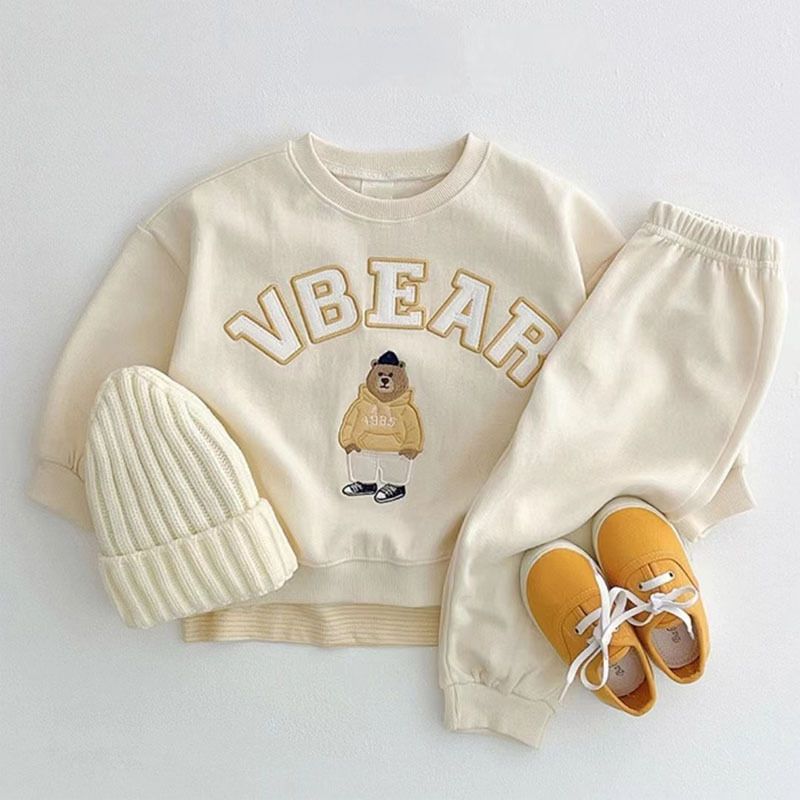 Kinder Sportanzug Mit Sweatshirt Und Hose Für Den Frühling_voghion.com