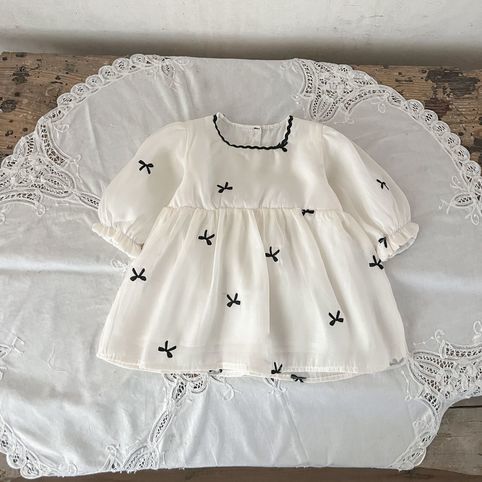 Vestido de princesa em tule para bebé menina roupa outono_voghion.com