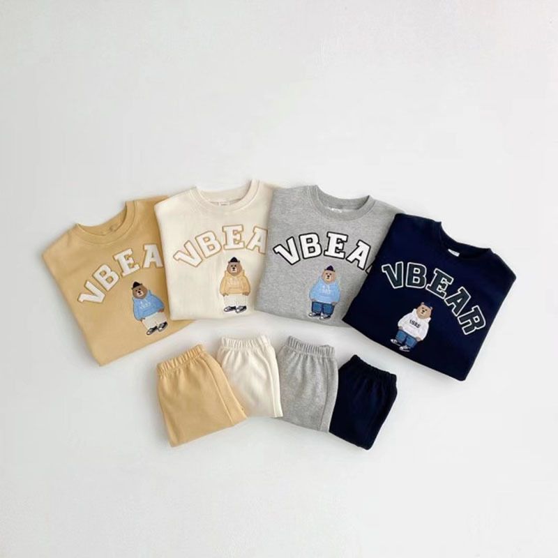 Kinder Sportanzug Mit Sweatshirt Und Hose Für Den Frühling_voghion.com