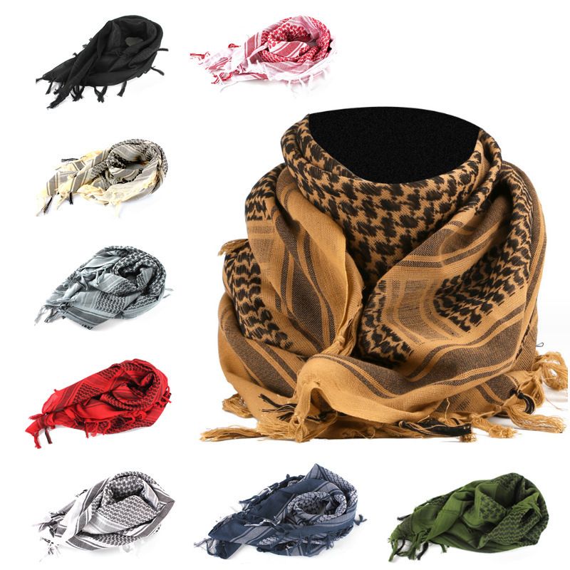 Taktischer, multifunktionaler arabischer Outdoor-Schal zum Wandern und Trekking, sanddicht, abriebfest, dekorativer Kopftuch, dünn_voghion.com