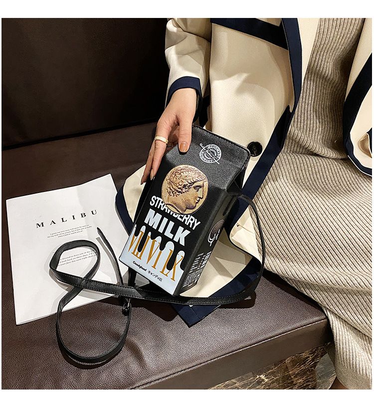 Cute Strawberry Chocolate Milk Cookie Crossbody Bag For Women_voghion.com