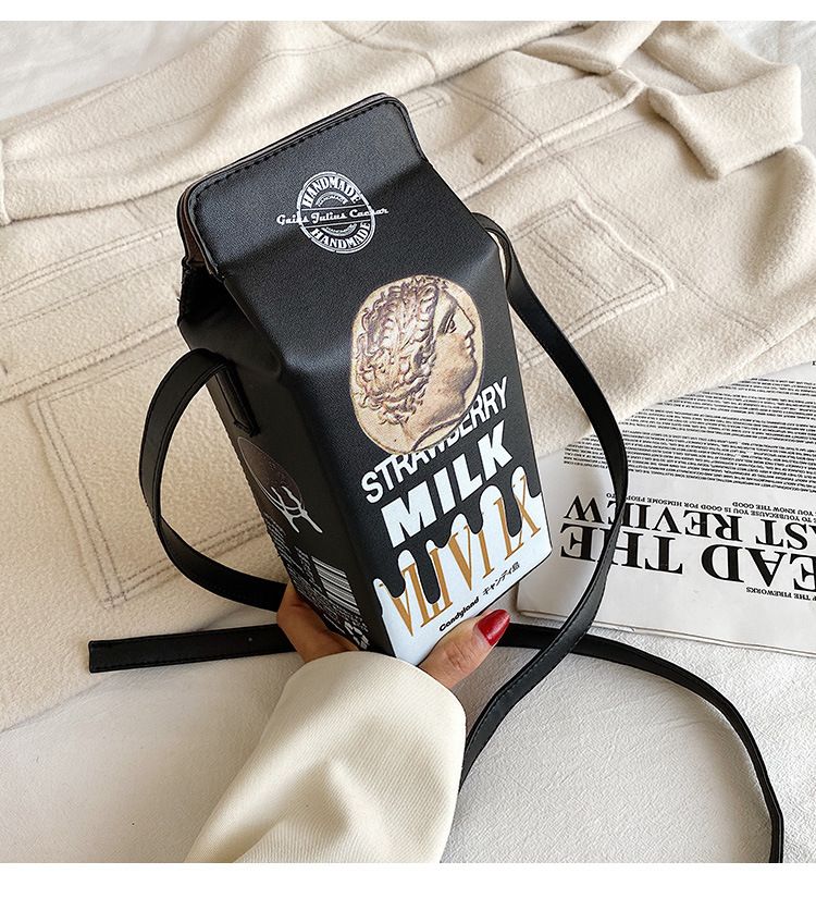 Cute Strawberry Chocolate Milk Cookie Crossbody Bag For Women_voghion.com