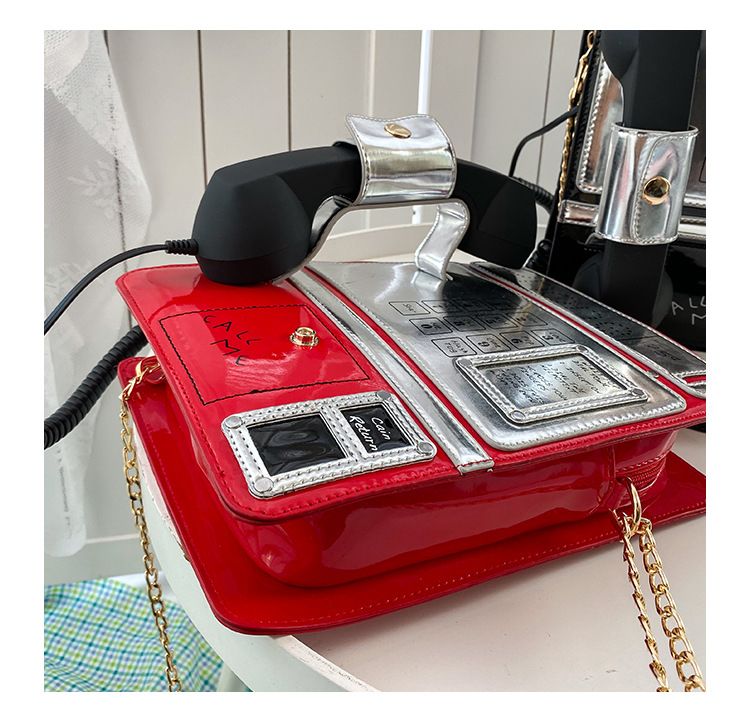 Borsa a tracolla creativa a forma di telefono per donna quirky_voghion.com