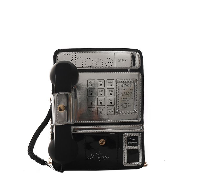 Borsa a tracolla creativa a forma di telefono per donna quirky_voghion.com