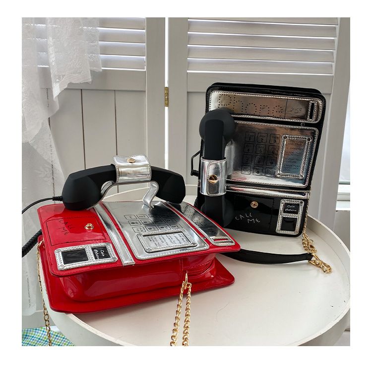 Borsa a tracolla creativa a forma di telefono per donna quirky_voghion.com
