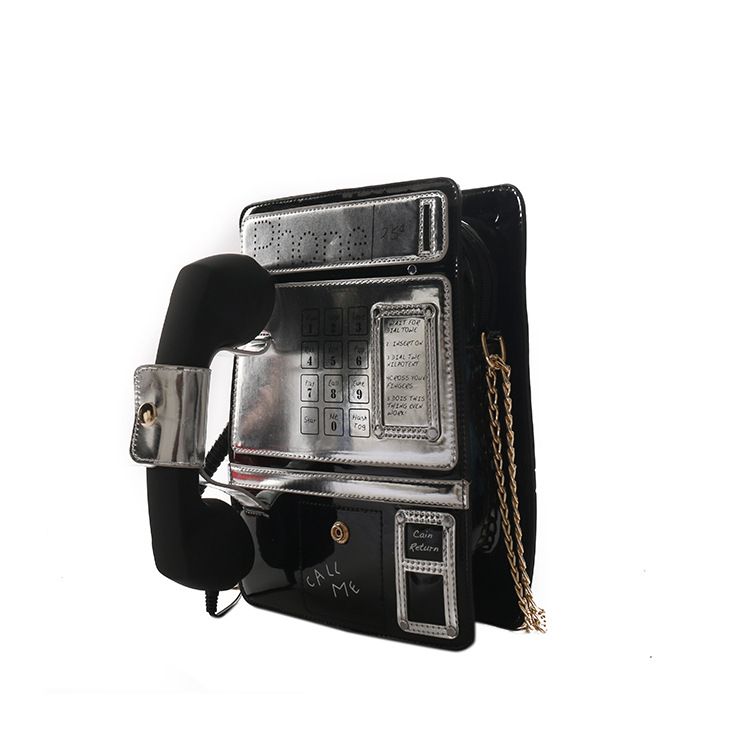 Borsa a tracolla creativa a forma di telefono per donna quirky_voghion.com