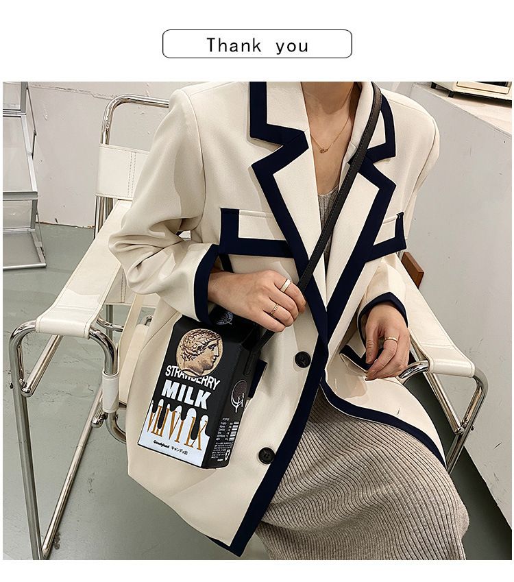 Cute Strawberry Chocolate Milk Cookie Crossbody Bag For Women_voghion.com