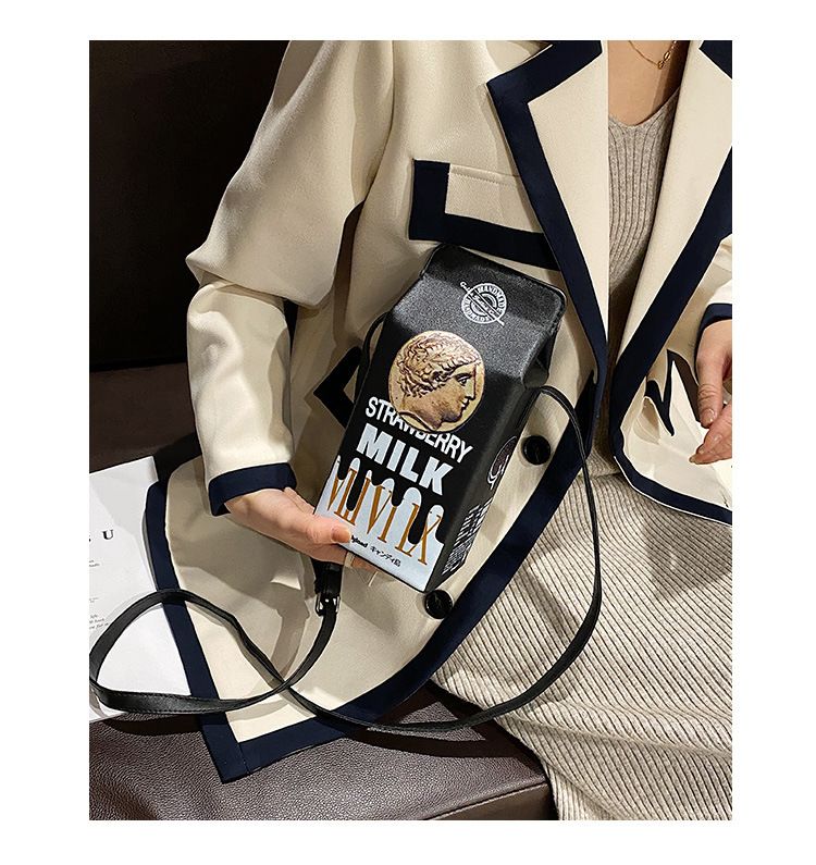 Cute Strawberry Chocolate Milk Cookie Crossbody Bag For Women_voghion.com