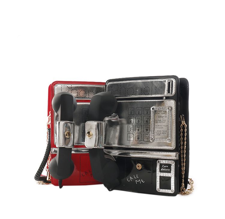Borsa a tracolla creativa a forma di telefono per donna quirky_voghion.com