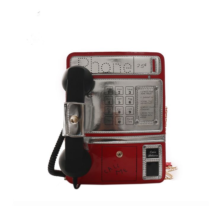 Borsa a tracolla creativa a forma di telefono per donna quirky_voghion.com