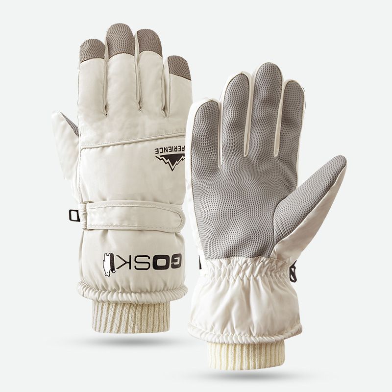 Waterproof Ski Gloves For Men And Women, Touchscreen, Cycling, Fleece-lined, Warm, Cold-resistant, Winter_voghion.com