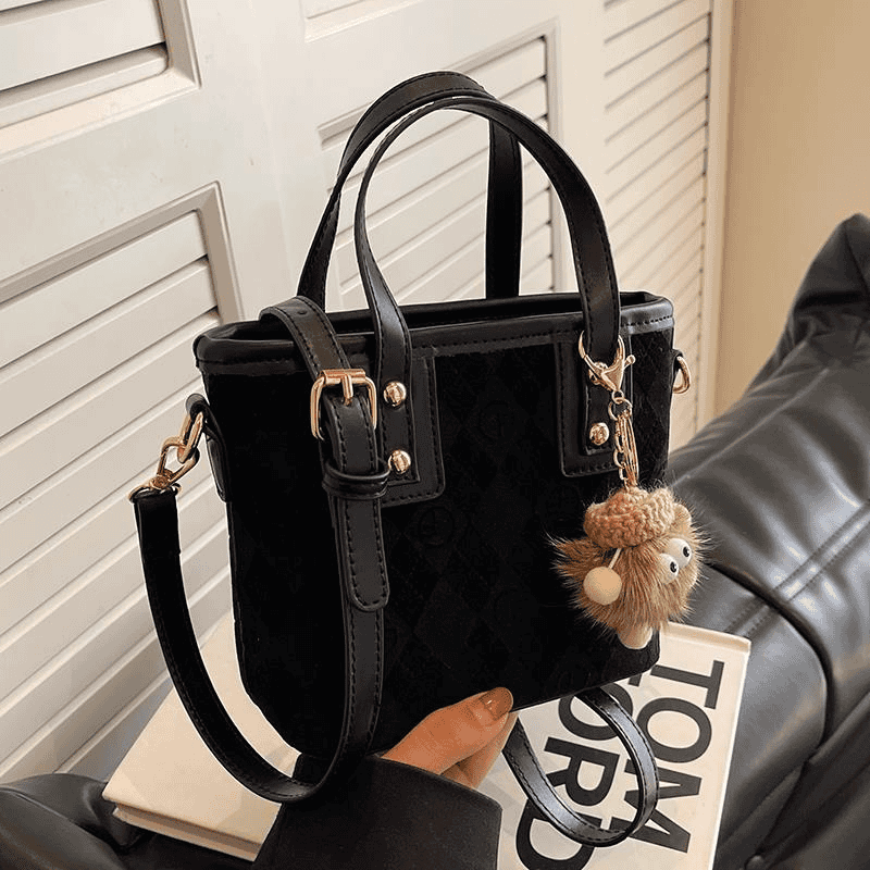 Piccola borsa a tracolla da donna, di nicchia e versatile, nuovo modello 2026, borsa a secchiello vintage satinata, borsa a mano_voghion.com