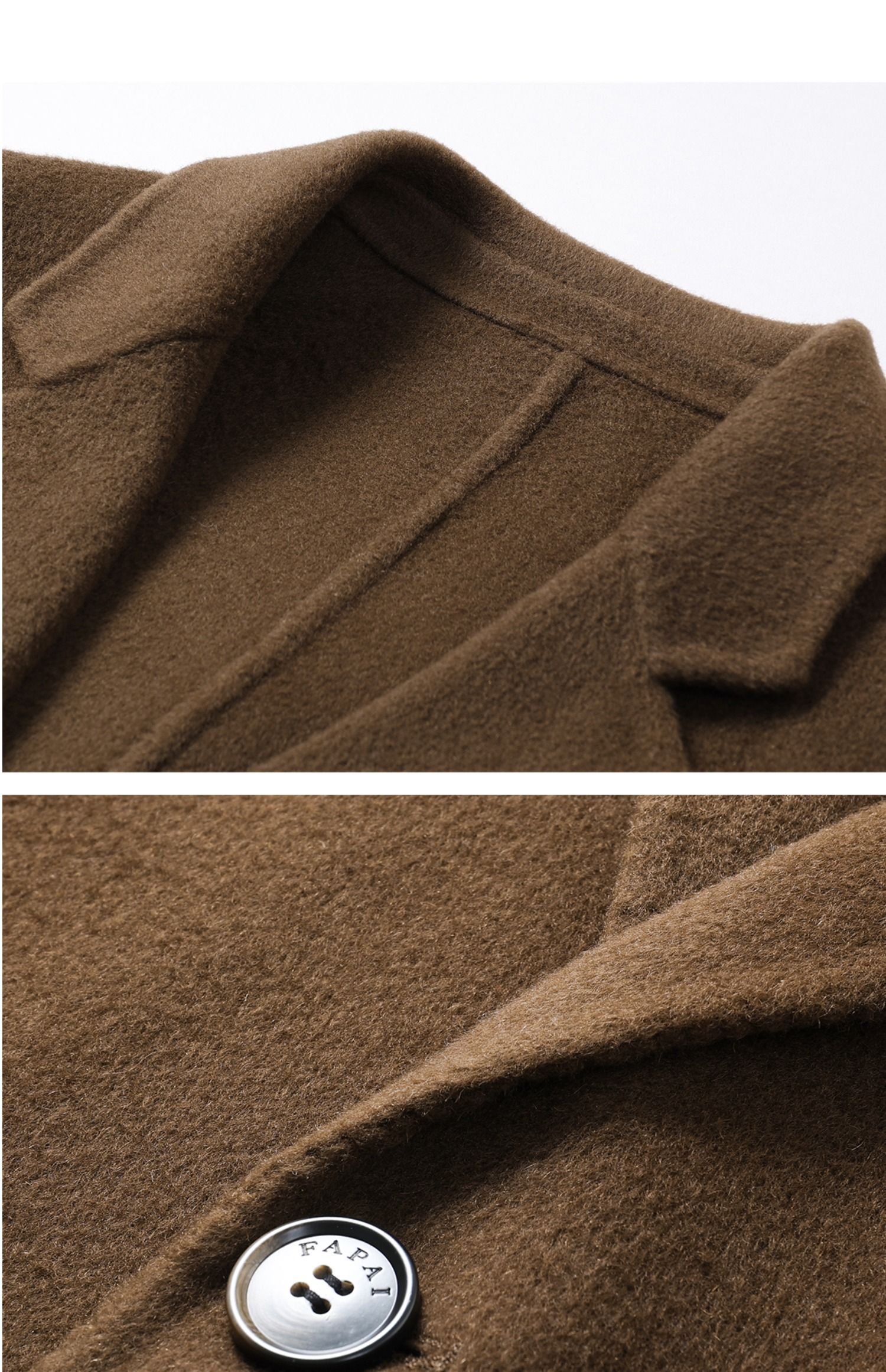 MindBridge winter Woollen cloth Windbreaker man tailored collar Wool loose coat 24 The new tailored collar wool overcoat