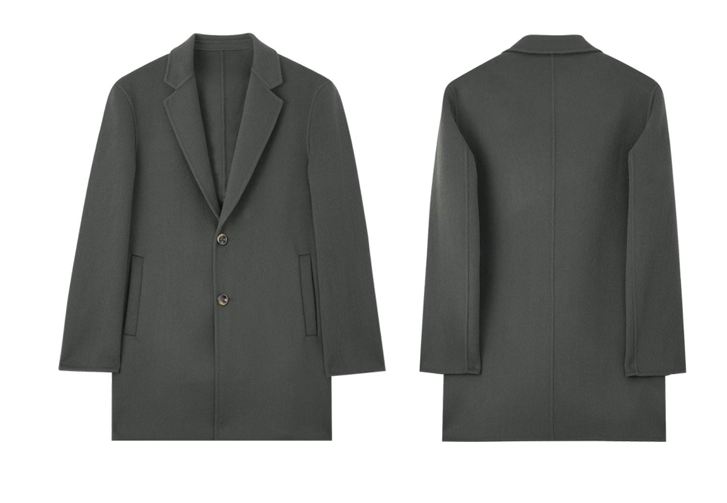MindBridge winter Woollen cloth Windbreaker man tailored collar Wool loose coat 24 The new tailored collar wool overcoat