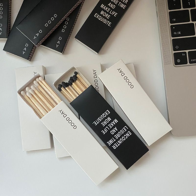 Five-Pack Extended Scented Candles, Ins Style Old-Fashioned Matches For Birthday Lighting_voghion.com