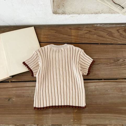 Komplet sweter i szorty dla niemowląt w stylu casual_voghion.com