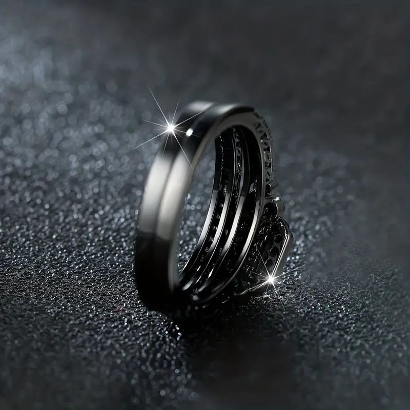 Anello di design per donna con zirconi stile vintage francese_voghion.com