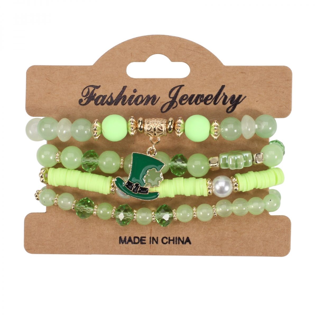 Conjunto de pulseiras com berloques são patrício para sorte_voghion.com