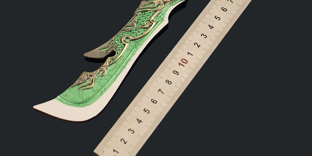 Naraka bladepoint drage brede sværd model metallegering våben_voghion.com