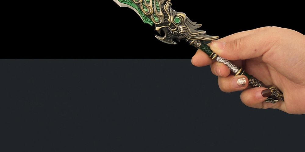 Naraka bladepoint drage brede sværd model metallegering våben_voghion.com