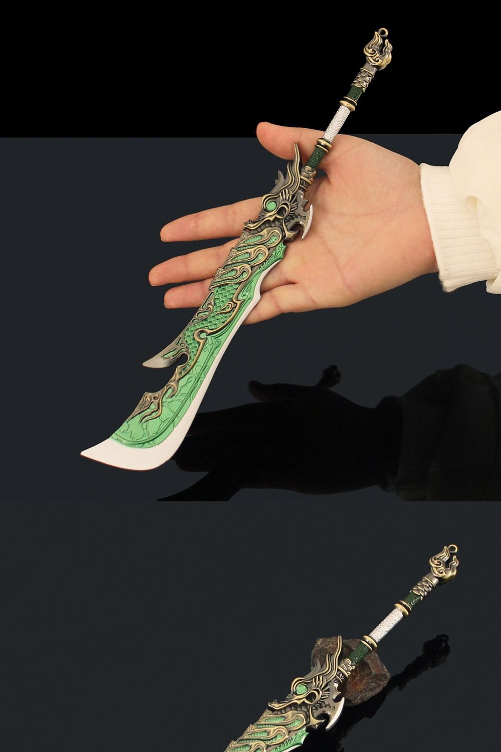 Naraka bladepoint drage brede sværd model metallegering våben_voghion.com