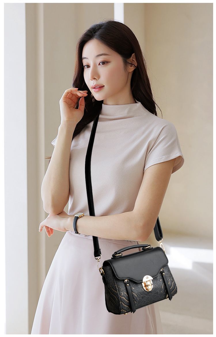 High-end Women's Bag, Spring/summer Fashion Handbag With Lock Clasp, Stylish Versatile Small Square_voghion.com