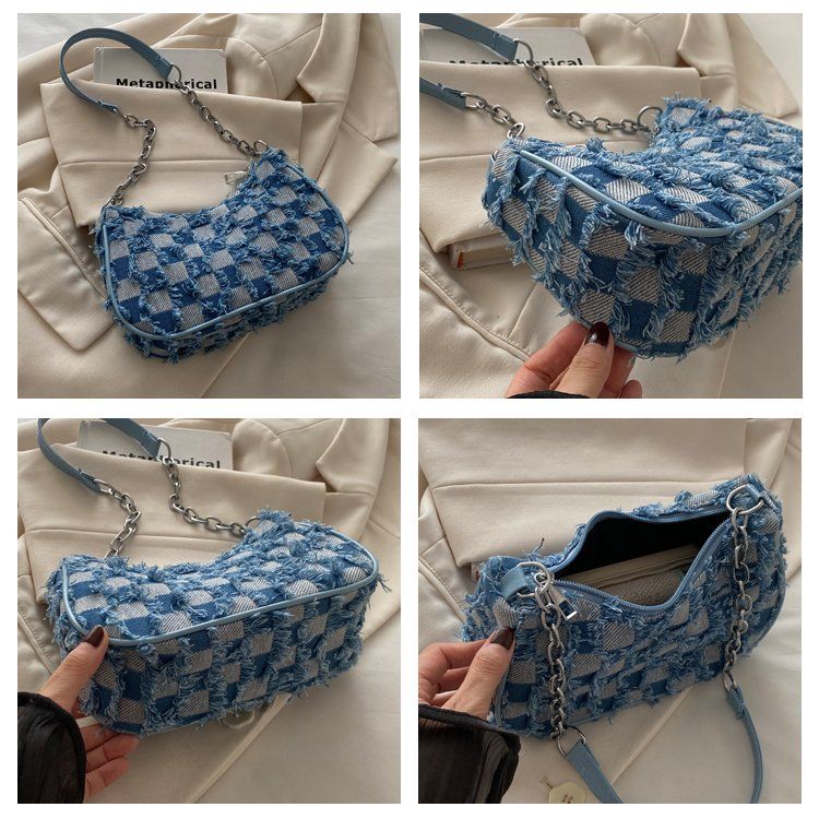 Bolsa hobo acolchoada estilo coreano minimalista moda mulher_voghion.com