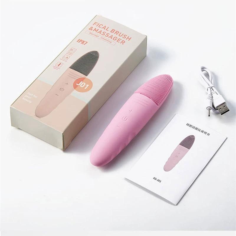 洁面仪按摩仪现货超声波脸部新款电动毛孔硅胶防水清洁器