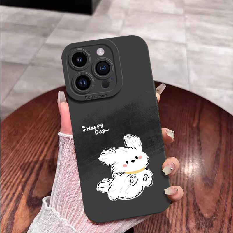 Scrappy Puppy compatibile con Samsung Ultra Phone S24 Plus S23/S22 Custodia morbida S21 Nuovo modello_voghion.com