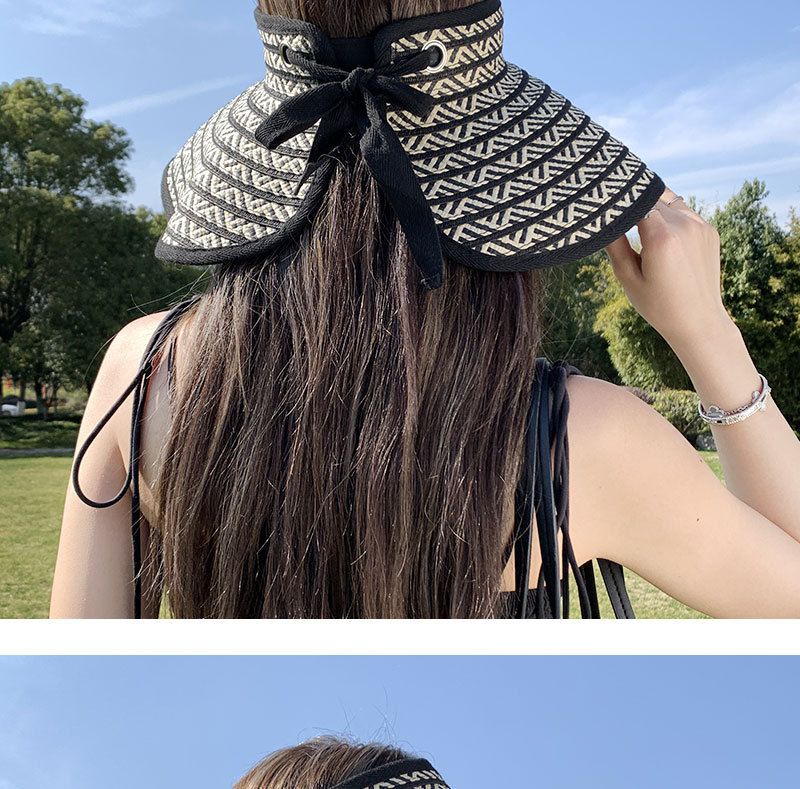 Faltbarer Reisehut mit großer Krempe und offenem Oberteil für Damen, neuer Sommersonnenhut mit UV-Schutz, atmungsaktiver Strohhut_voghion.com