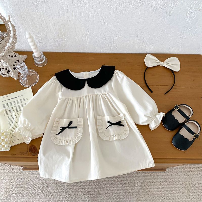 Baby Mädchen Langarmkleid Süßes Prinzessin Herbst Freizeitkleid_voghion.com