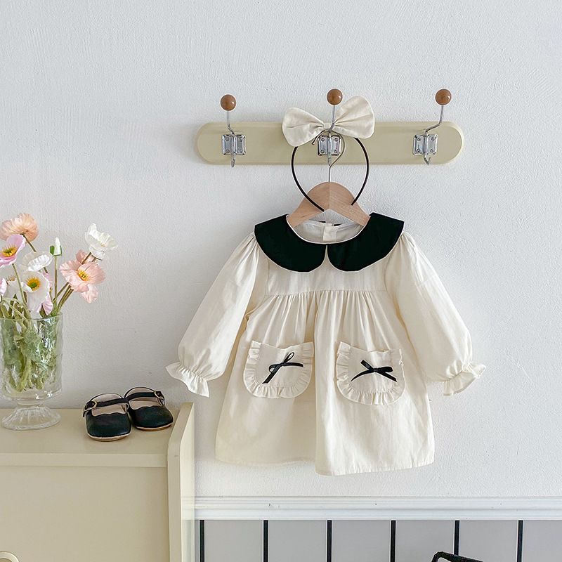 Baby Mädchen Langarmkleid Süßes Prinzessin Herbst Freizeitkleid_voghion.com