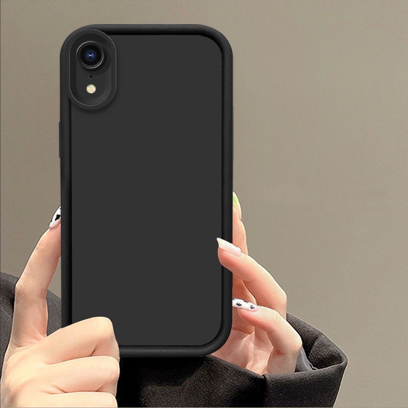 苹果XR手机壳iPhoneXR硅胶纯色全包阶梯防摔高级简约创意软壳男 图 6