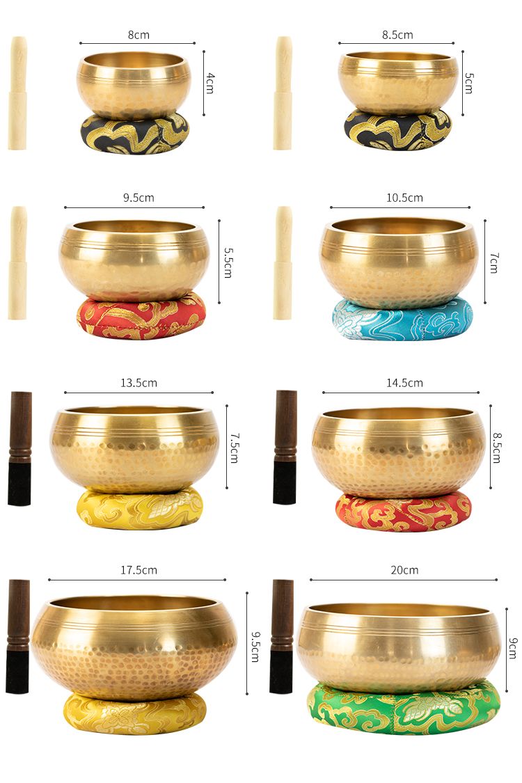 Tibetan Ashtamangala (8 Auspicious Symbols) Set detail 2