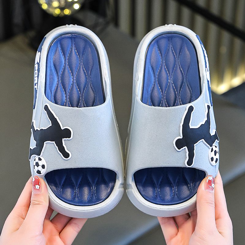 Boys' Children's New Summer Home Soft-soled Indoor Outdoor Slippers, Non-slip Dormitory Casual Shoes For Primary And_voghion.com