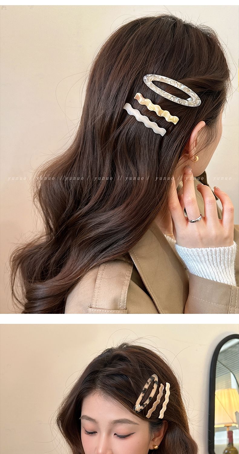 Set 3 fermagli per capelli donna in acetato per frangia_voghion.com
